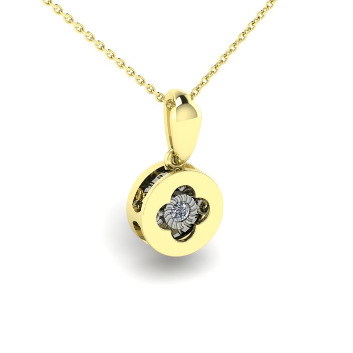 Подвеска из желтого золота с бриллиантами Ювелирное изделие - Подвеска из желтого золота с бриллиантами в магазине Best-Gold 140259