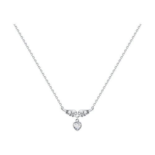 Ювелирное изделие - Колье из серебра с фианитом в магазине Best-Gold 078453