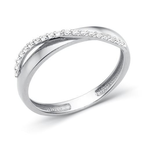 Кольцо в белом золоте с  фианитами Ювелирное изделие - Кольцо в белом золоте с  фианитами в магазине Best-Gold 128993