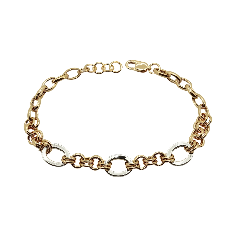 Браслет из комбинированного золота Ювелирное изделие - Браслет из комбинированного золота в магазине Best-Gold 154279