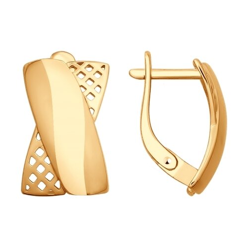 Серьги из красного золота Ювелирное изделие - Серьги из красного золота в магазине Best-Gold 101854