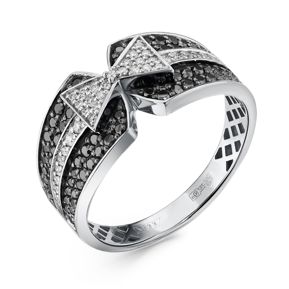 Кольцо из белого золота с бриллиантами Ювелирное изделие - Кольцо из белого золота с бриллиантами в магазине Best-Gold 131785