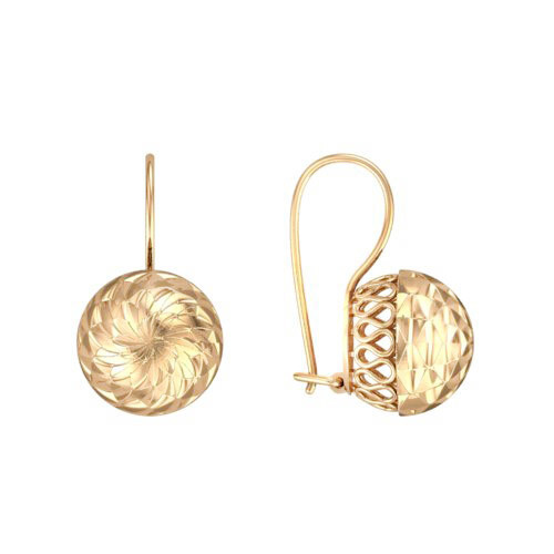 Серьги из красного золота Ювелирное изделие - Серьги из красного золота в магазине Best-Gold 072452