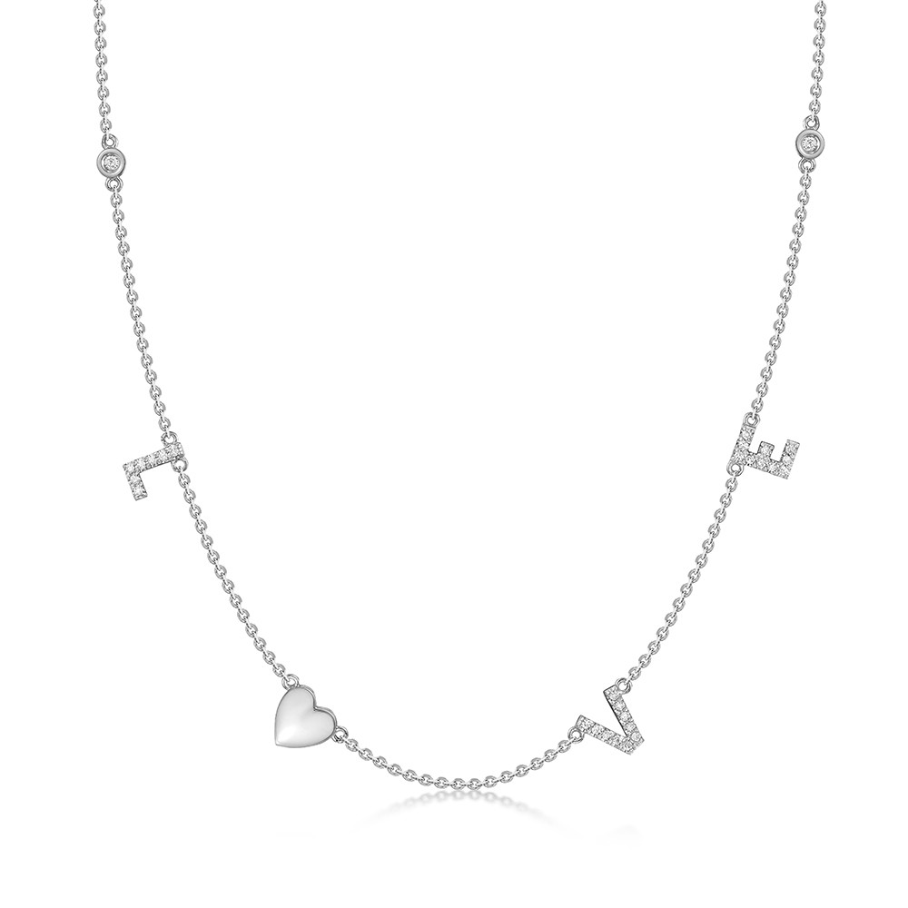 Ювелирное изделие - Колье из белого золота с бриллиантами в магазине Best-Gold 037837