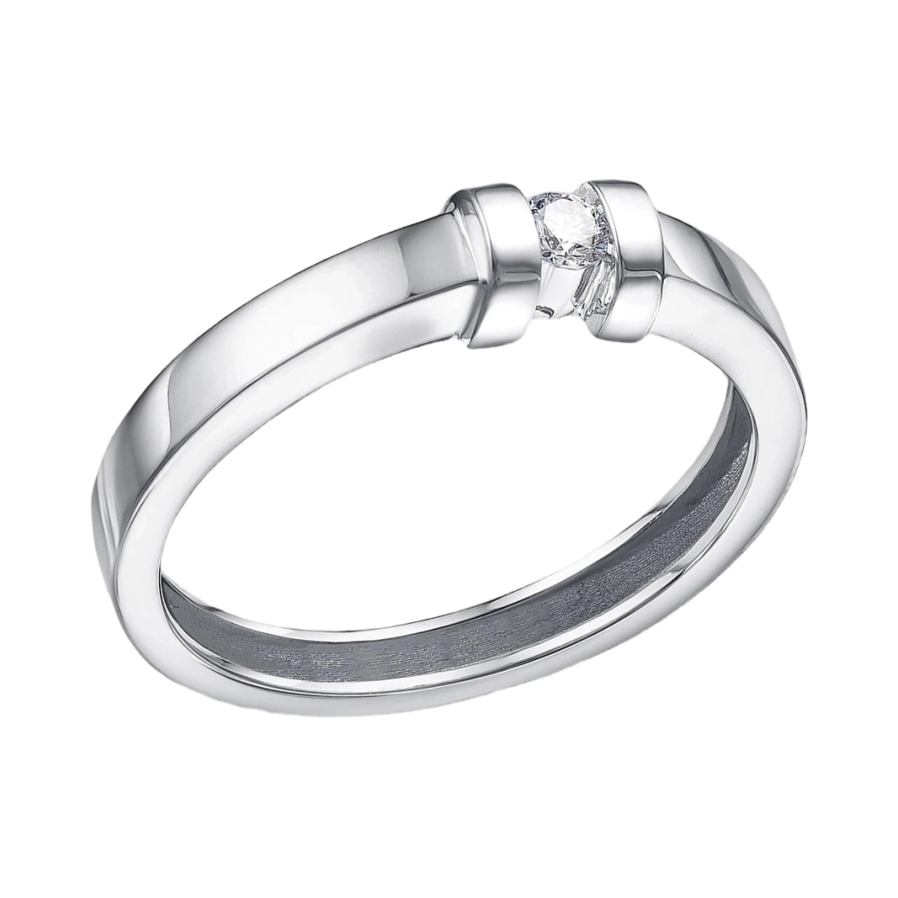 Кольцо из белого золота с бриллиантами Ювелирное изделие - Кольцо из белого золота с бриллиантами в магазине Best-Gold 144353