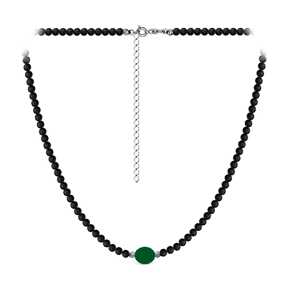 Колье из серебра со шпинелью Ювелирное изделие - Колье из серебра со шпинелью в магазине Best-Gold 156043