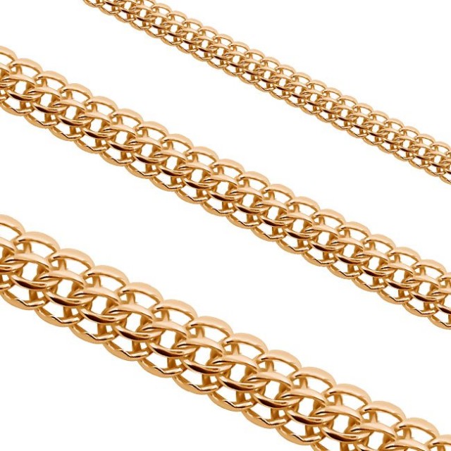 Браслет из красного золота плетение питон Ювелирное изделие - Браслет из красного золота плетение питон в магазине Best-Gold 040560