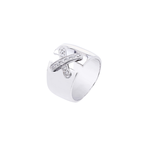 Ювелирное изделие - Кольцо из серебра с фианитами в магазине Best-Gold 121699