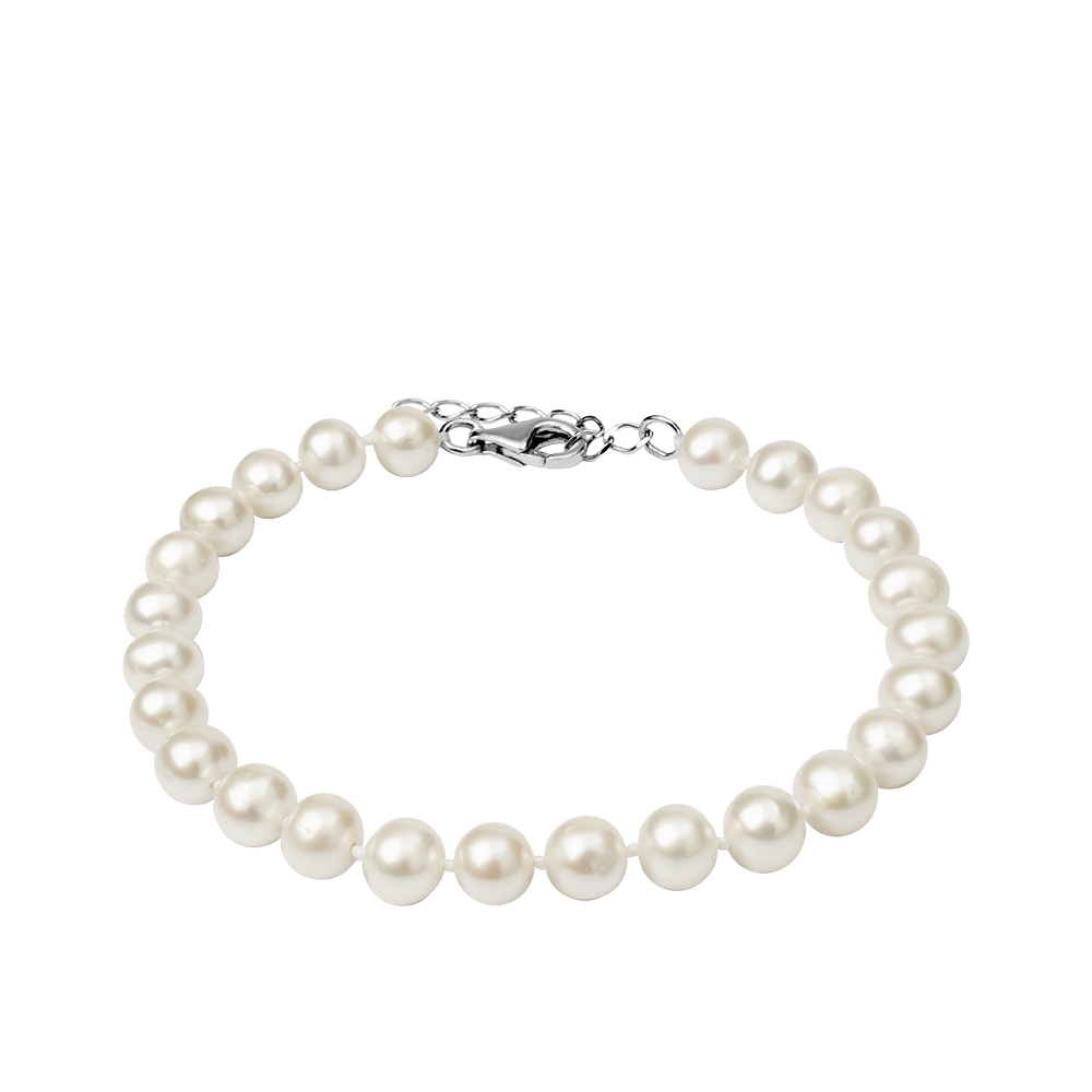 Браслет из серебра с жемчугом Ювелирное изделие - Браслет из серебра с жемчугом в магазине Best-Gold 130710