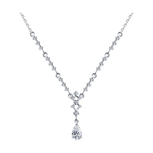 Ювелирное изделие - Колье из серебра с фианитами в магазине Best-Gold 141271