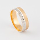 Обручальное кольцо из комбинированного золота