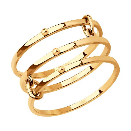 Кольцо из красного золота Ювелирное изделие - Кольцо из красного золота в магазине Best-Gold 030715