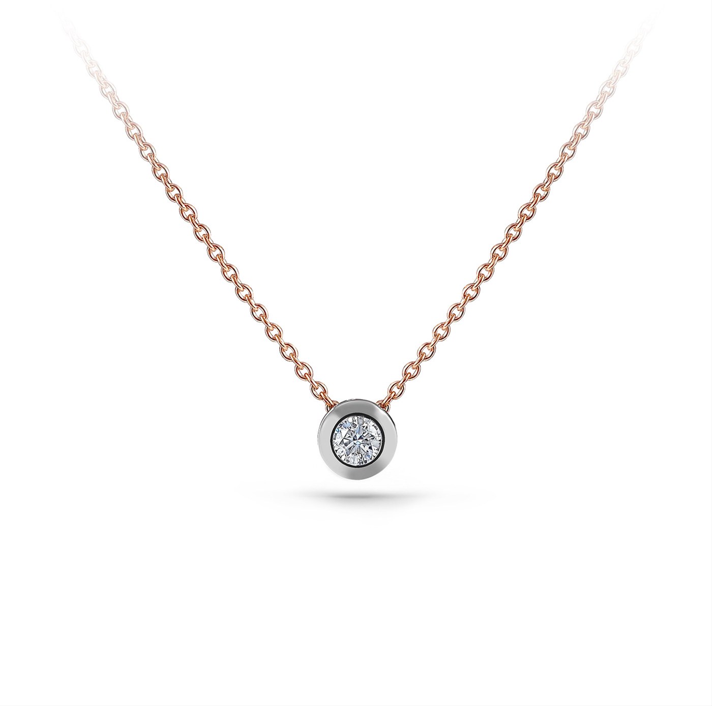 Ювелирное изделие - Колье из красного золота с бриллиантом в магазине Best-Gold 154969