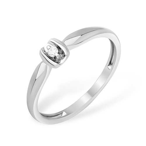 Кольцо из серебра с бриллиантом Ювелирное изделие - Кольцо из серебра с бриллиантом в магазине Best-Gold 153501