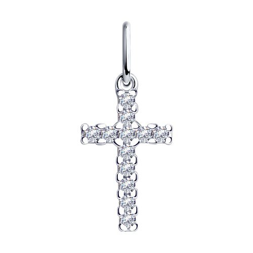 Подвеска из серебра с фианитами Ювелирное изделие - Подвеска из серебра с фианитами в магазине Best-Gold 094977