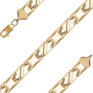 Ювелирное изделие - Браслет мужской из красного золота в магазине Best-Gold 064494