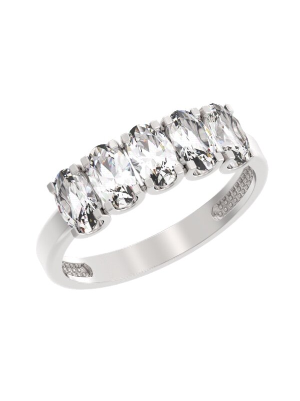 Ювелирное изделие - Кольцо из серебра с фианитами в магазине Best-Gold 146450