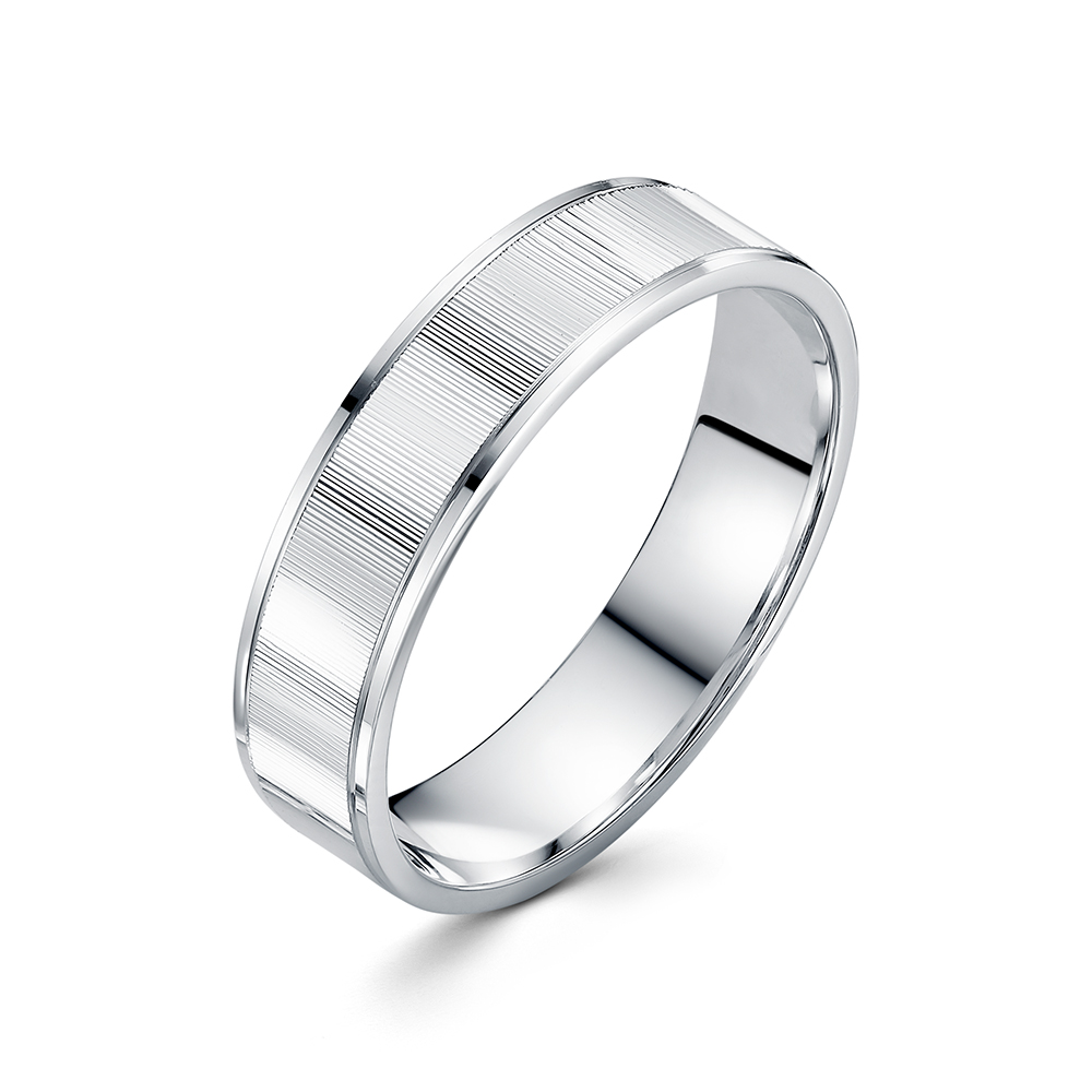 Обручальное кольцо из серебра