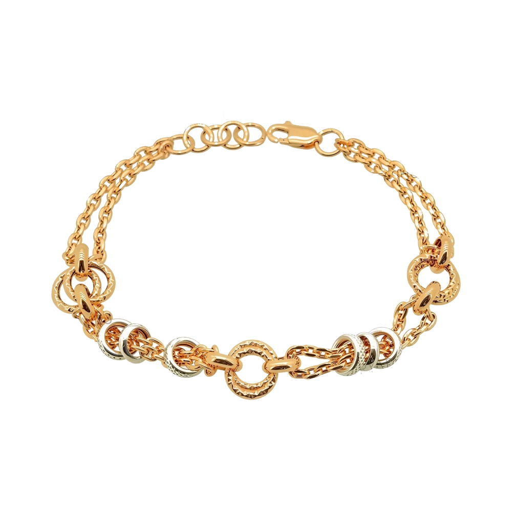 Ювелирное изделие - Браслет из комбинированного золота в магазине Best-Gold 052926