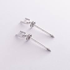 Серьги из белого золота