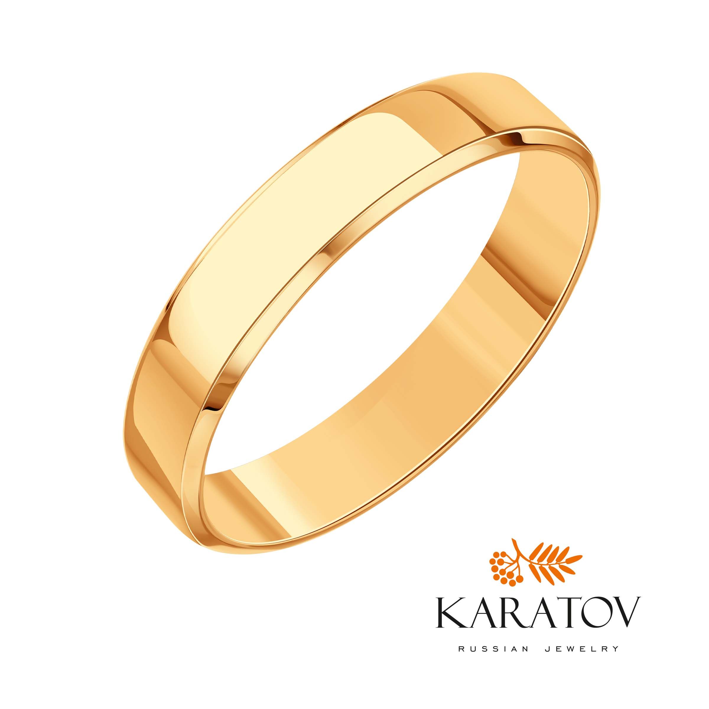 Обручальное кольцо из красного золота Ювелирное изделие - Обручальное кольцо из красного золота в магазине Best-Gold 124125