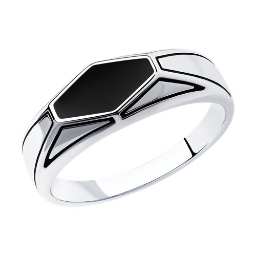 Кольцо из серебра с эмалью Ювелирное изделие - Кольцо из серебра с эмалью в магазине Best-Gold 141205