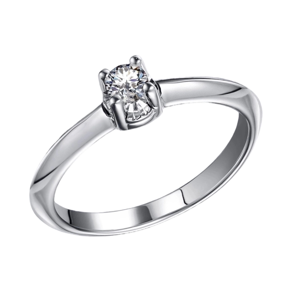 Ювелирное изделие - Кольцо из серебра с муссанитом в магазине Best-Gold 095588