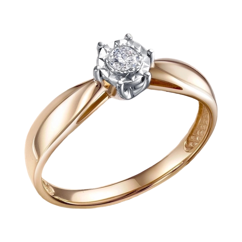 Ювелирное изделие - Серьги из красного золота с бриллиантами в магазине Best-Gold 153850