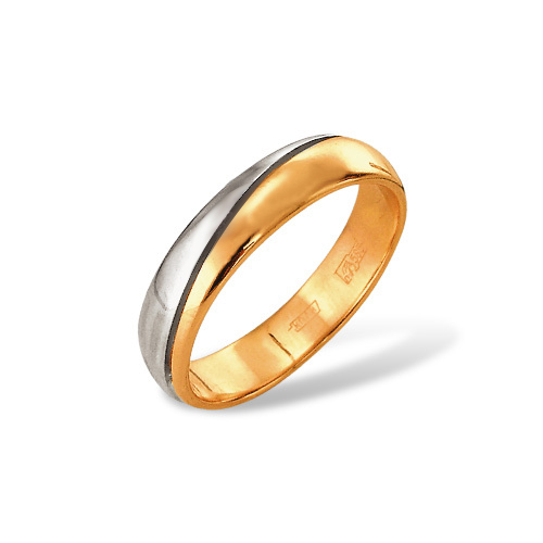 Обручальное кольцо из комбинированного золота Ювелирное изделие - Обручальное кольцо из комбинированного золота в магазине Best-Gold 113032