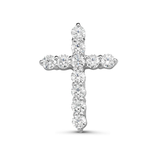 Ювелирное изделие - Крест из серебра с фианитами в магазине Best-Gold 025209
