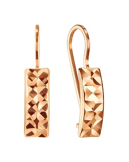 Серьги из красного золота Ювелирное изделие - Серьги из красного золота в магазине Best-Gold 030078