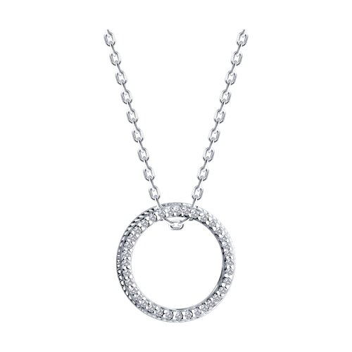 Колье из серебра с фианитами Ювелирное изделие - Колье из серебра с фианитами в магазине Best-Gold 140748