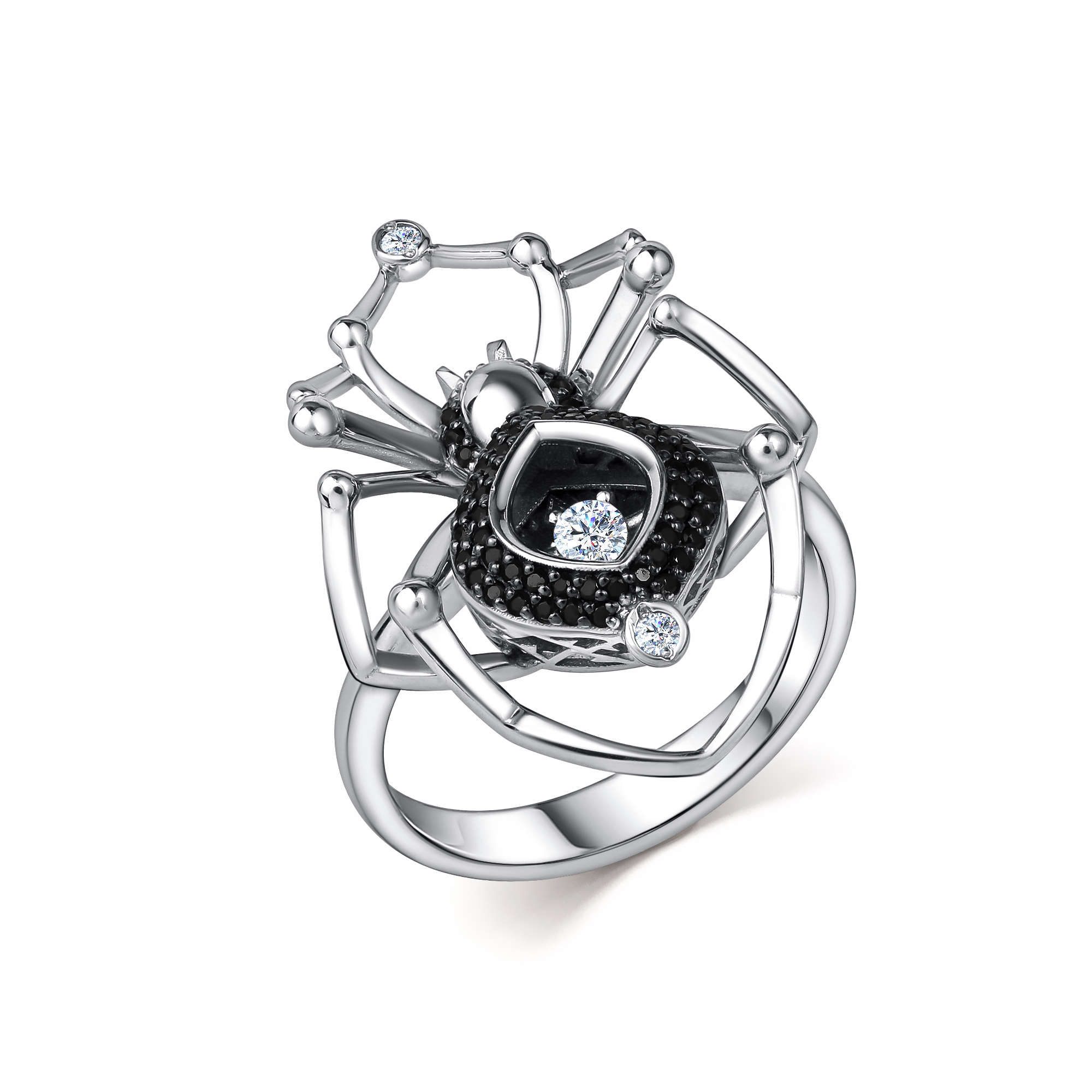 Кольцо из белого золота с бриллиантами Ювелирное изделие - Кольцо из белого золота с бриллиантами в магазине Best-Gold 142294