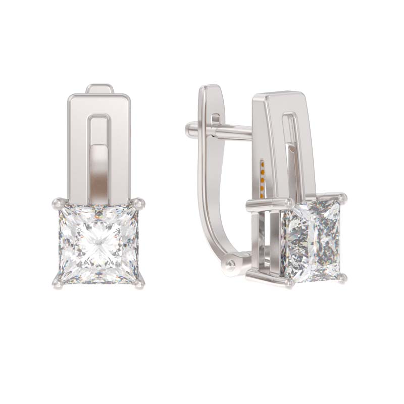 Серьги из серебра с фианитами Ювелирное изделие - Серьги из серебра с фианитами в магазине Best-Gold 139672