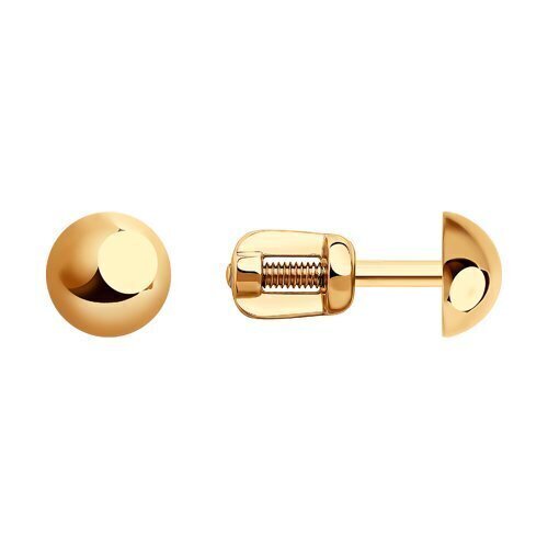 Ювелирное изделие - Серьги из красного золота в магазине Best-Gold 022415