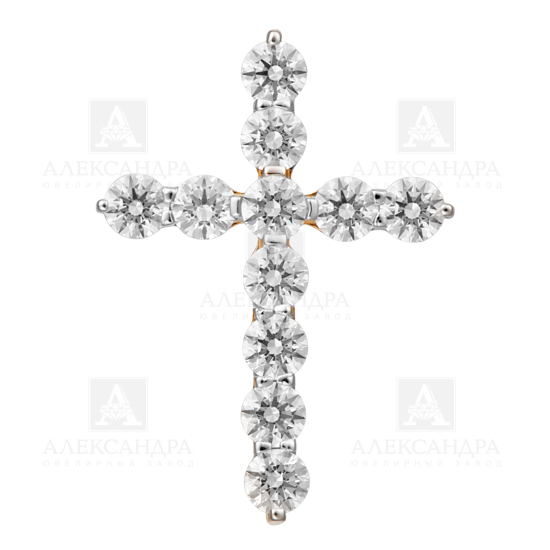 Подвеска из красного золота с фианитами Ювелирное изделие - Подвеска из красного золота с фианитами в магазине Best-Gold 144623