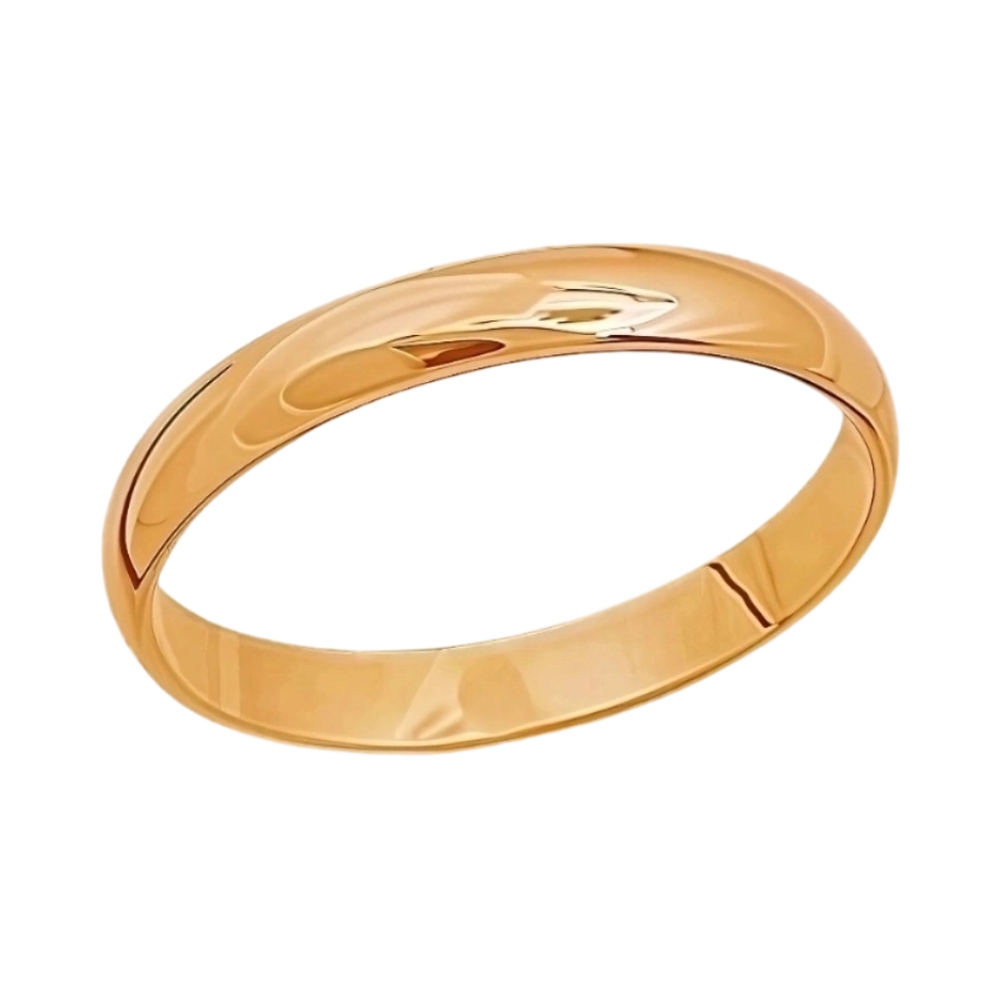 Обручальное кольцо классическое из красного золота Ювелирное изделие - Обручальное кольцо классическое из красного золота в магазине Best-Gold 031893