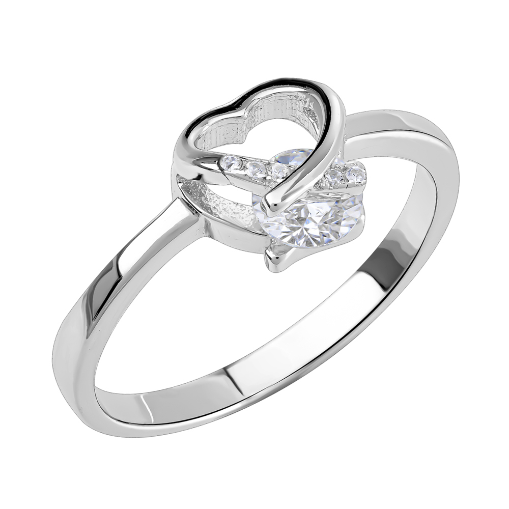 Кольцо из серебра с цирконием Ювелирное изделие - Кольцо из серебра с цирконием в магазине Best-Gold 146569