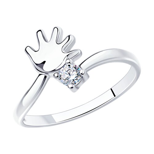 Ювелирное изделие - Кольцо из серебра с фианитами в магазине Best-Gold 000633