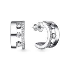 Серьги из серебра с фианитами Ювелирное изделие - Серьги из серебра с фианитами в магазине Best-Gold 026598