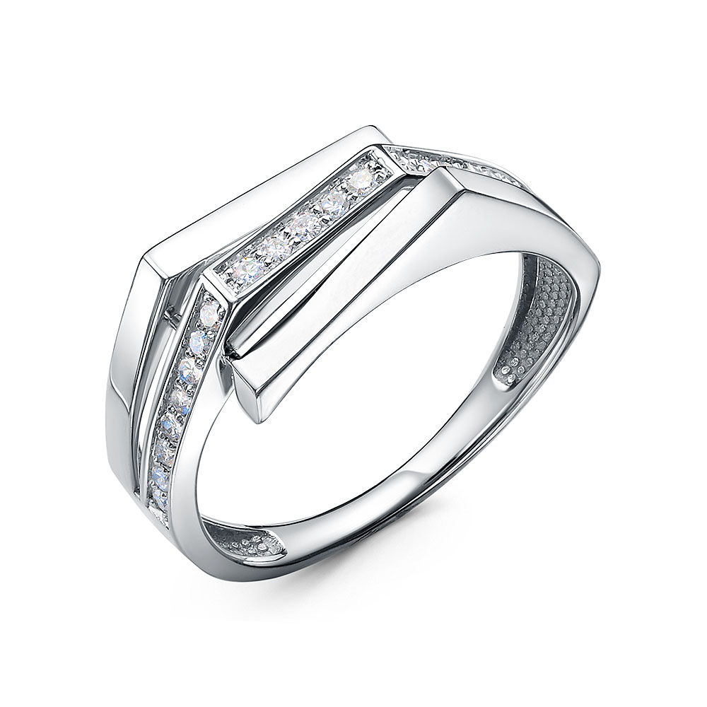 Кольцо из белого золота с бриллиантами Ювелирное изделие - Кольцо из белого золота с бриллиантами в магазине Best-Gold 153852