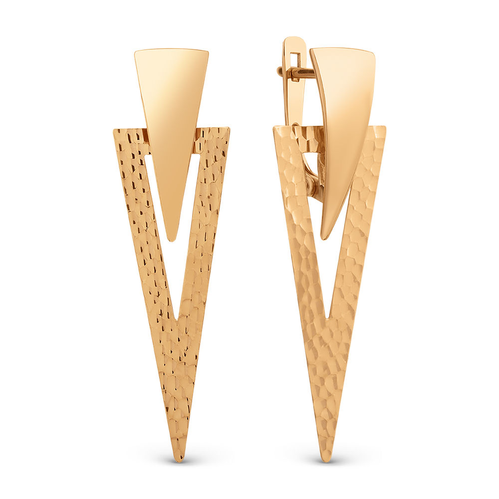 Серьги из красного золота Ювелирное изделие - Серьги из красного золота в магазине Best-Gold 151605