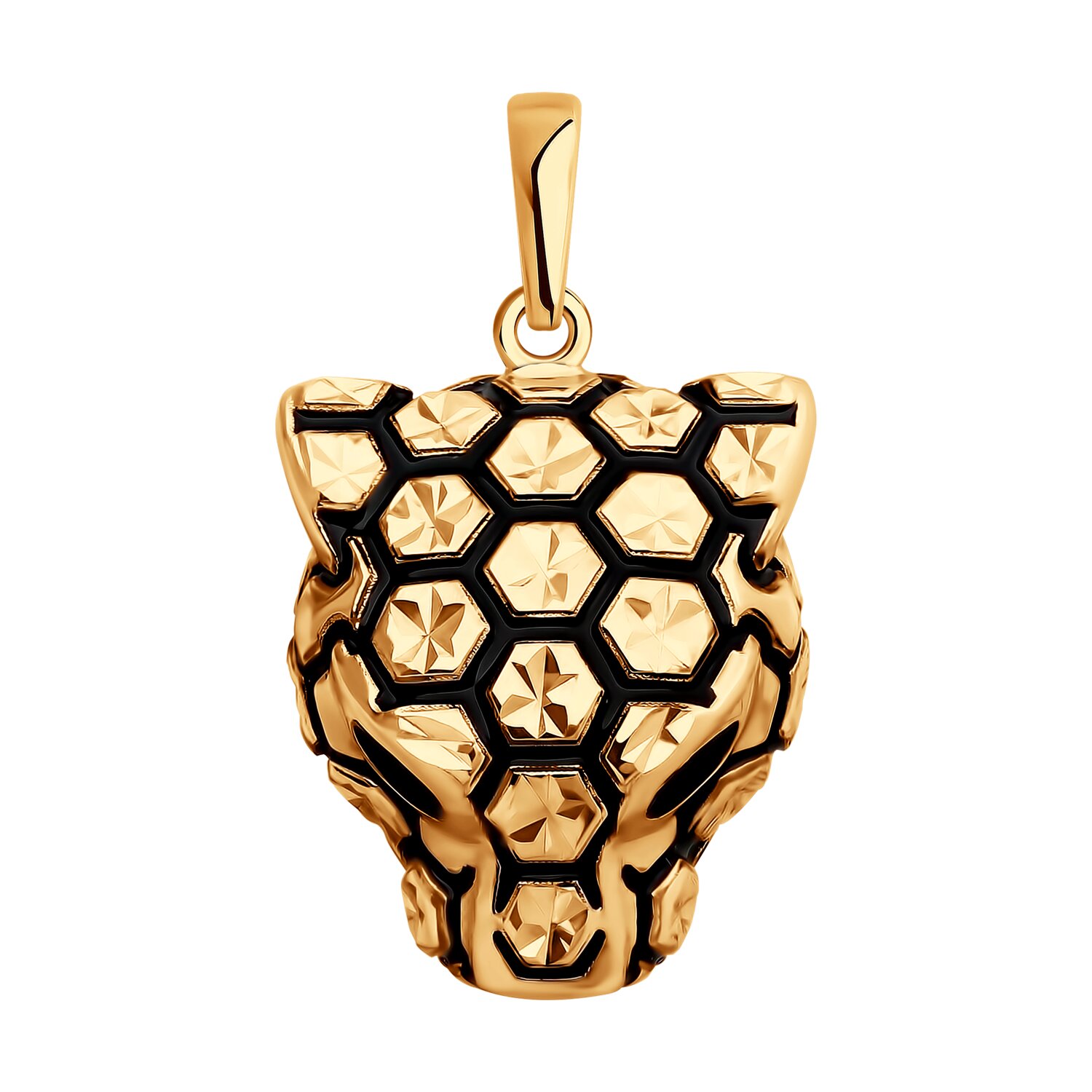 Подвеска из красного золота с эмалью Ювелирное изделие - Подвеска из красного золота с эмалью в магазине Best-Gold 139361