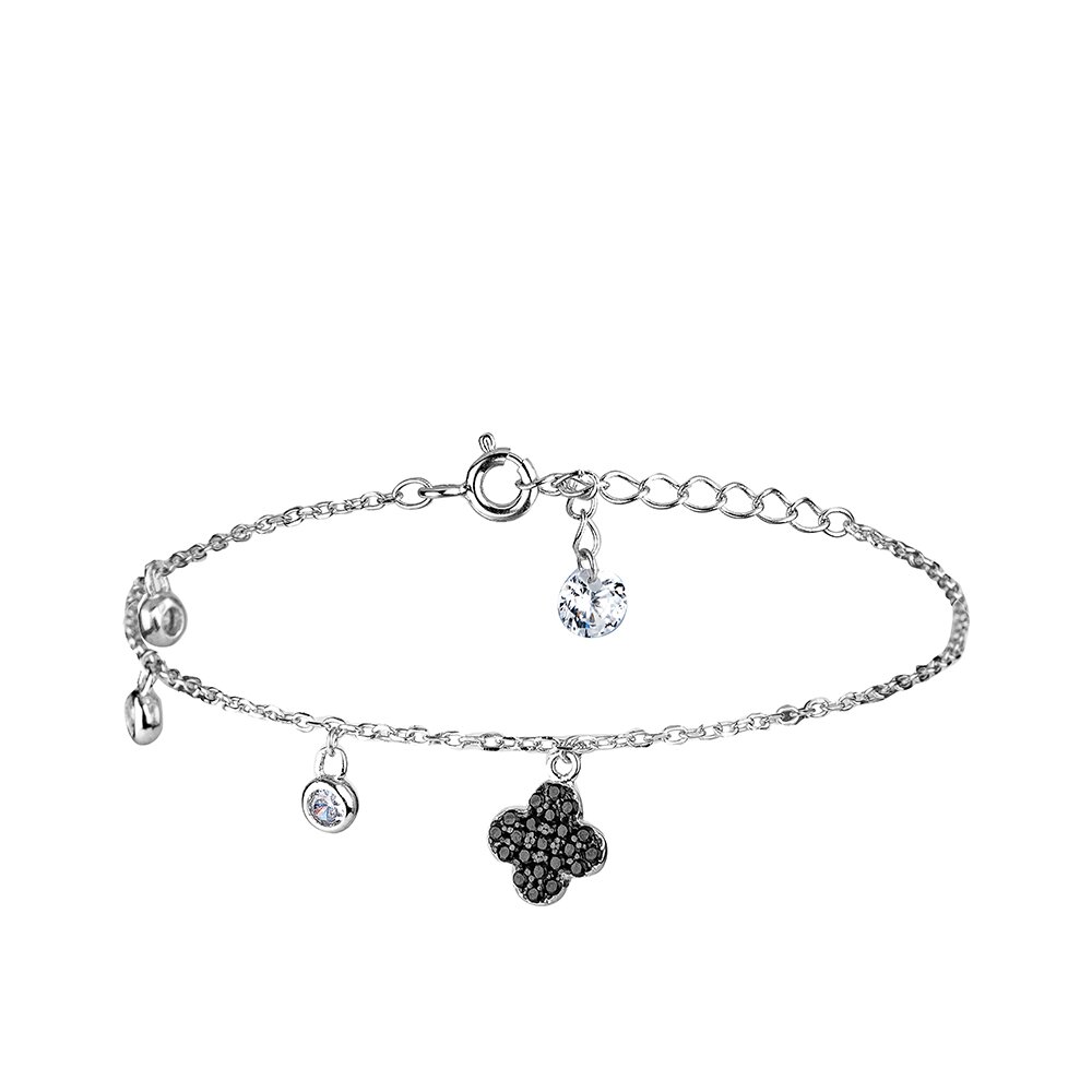 Браслет из серебра с цирконами Ювелирное изделие - Браслет из серебра с цирконами в магазине Best-Gold 074650