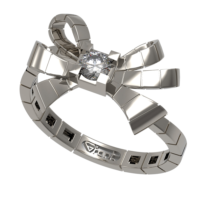 Кольцо из белого золота с бриллиантами Ювелирное изделие - Кольцо из белого золота с бриллиантами в магазине Best-Gold 156256