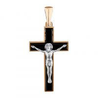 Крест из красного золота с агатом Ювелирное изделие - Крест из красного золота с агатом в магазине Best-Gold 125878