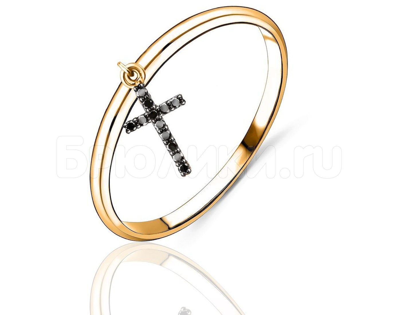 Ювелирное изделие - Кольцо в красном золоте с бриллиантами в магазине Best-Gold 129741