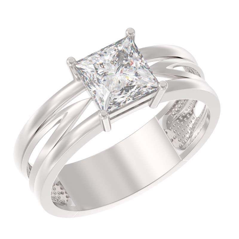 Кольцо из серебра с фианитами Ювелирное изделие - Кольцо из серебра с фианитами в магазине Best-Gold 139673