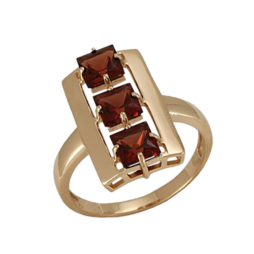 Кольцо в серебре с гранатом Ювелирное изделие - Кольцо в серебре с гранатом в магазине Best-Gold 116277