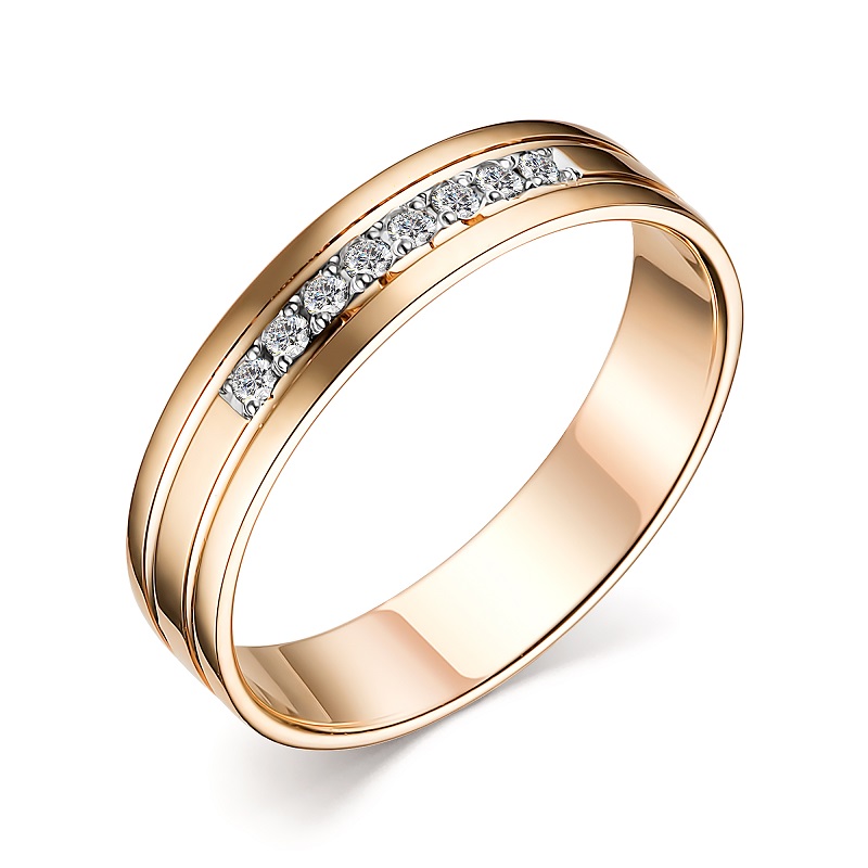 Ювелирное изделие - Кольцо из желтого золота с бриллиантами в магазине Best-Gold 155623